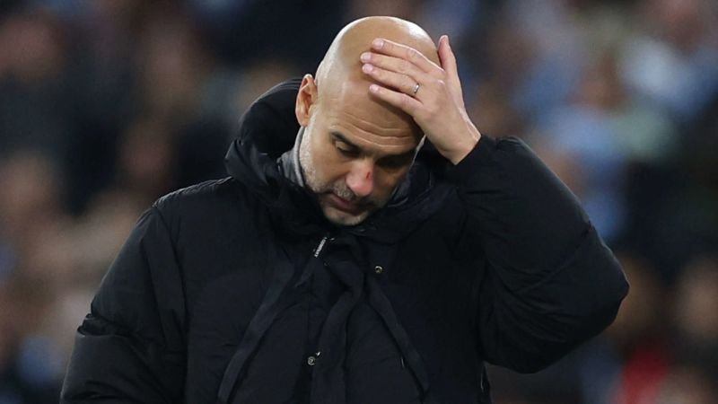 Josep Guardiola revela el origen de los arañazos en su rostro tras el empate del City
