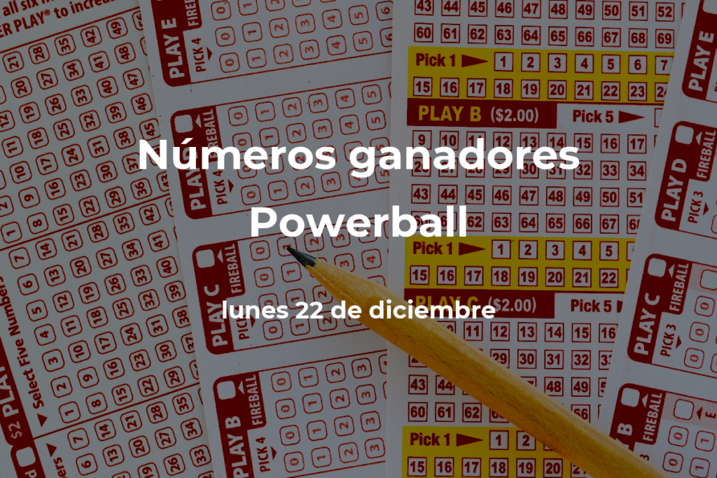 Powerball: resultados en vivo del sorteo de hoy, lunes 22 de diciembre de 2025, con un premio de $1590 millones de dólares