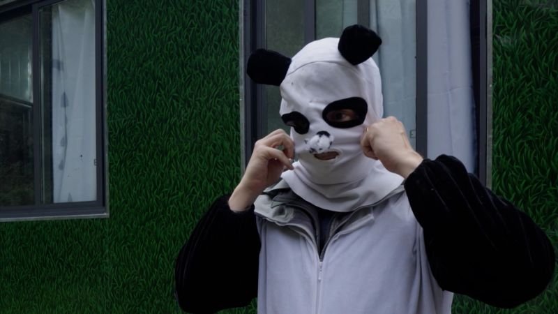 Reportero de CNN se viste de panda y se baña en orina para acercarse a estos animales salvajes en China