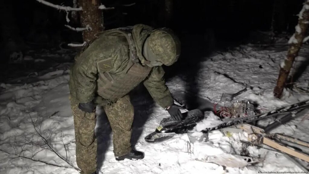 Rusia revela la fotografía de un dron abatido tras el supuesto ataque a la residencia de Vladimir Putin