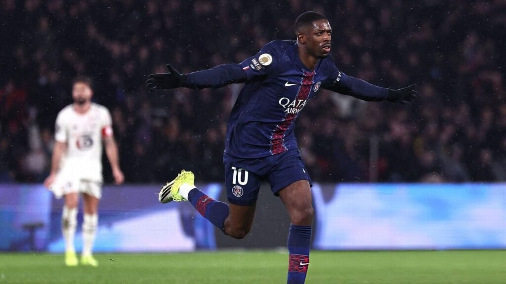 Con un deslumbrante Dembélé, el PSG aplastó al Lille y se posiciona como líder de la Ligue 1