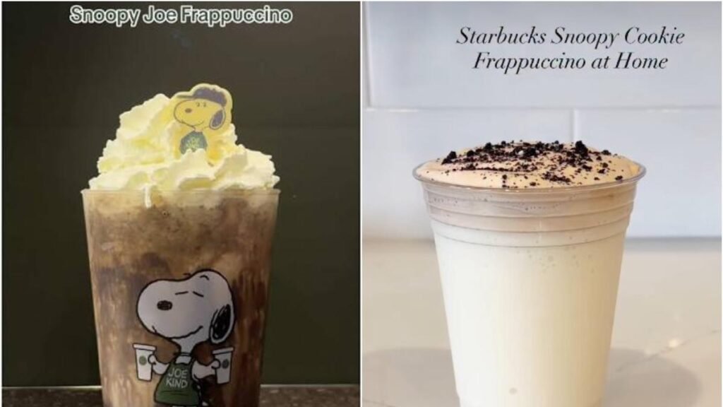 Prepara en casa el delicioso Snoopy Frappuccino al estilo Starbucks